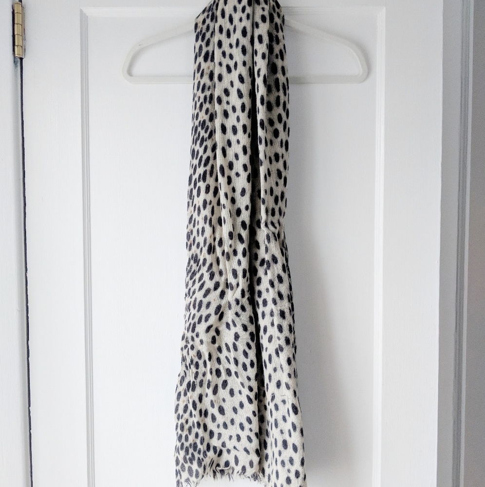 J Crew Wool Leopard Scarf